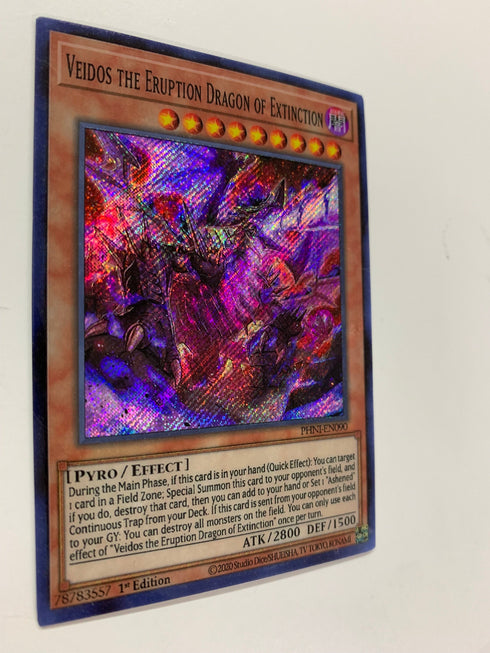 Veidos the Eruption Dragon of Extinction | Secret Rare | Orica PROXY